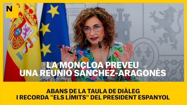 La Moncloa preveu una reunió Sánchez-Aragonès abans de la taula de diàleg i recorda els límits del president espanyol
