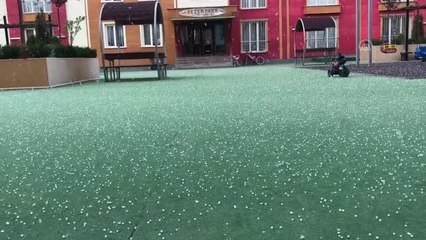 Dolu yağışı etkili oldu