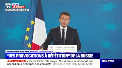 Proche-Orient: L'UE souhaite que "la trêve annoncée en fin de semaine dernière soit pérennisée et consolidée", selon Emmanuel Macron