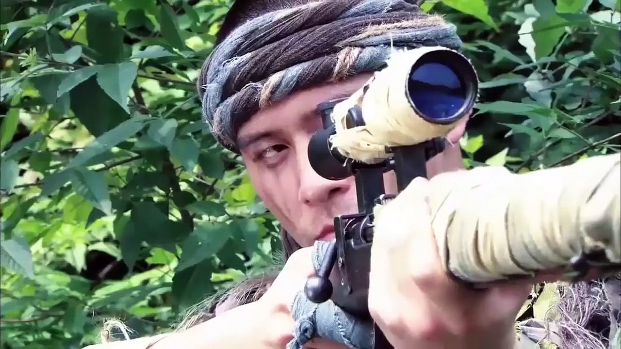 The Japanese soldier threatened to let the sharpshooter die without a place to bury him, and he would be killed by all the snipers on the mountain in the next second