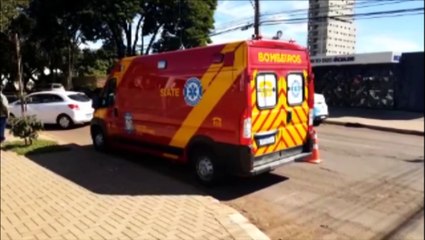 Condutor de Uno e motociclista se envolvem em colisão no Centro da cidade