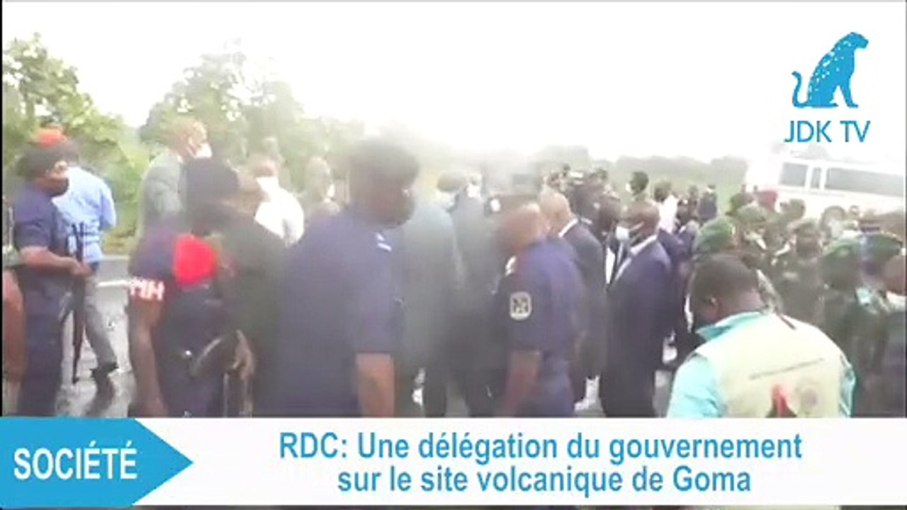 RDC : une délégation du gouvernement sur le site volcanique de Goma