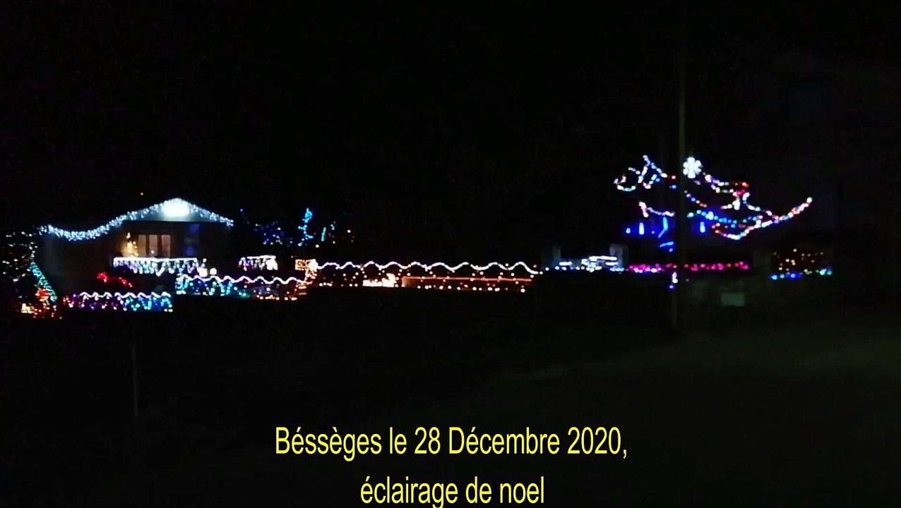LE 28 DECEMBRE 2019 A BESSEGES ECLAIRAGE DE NOEL