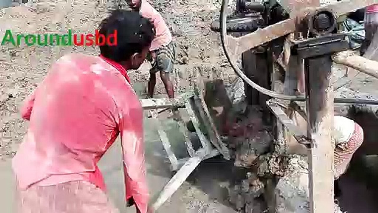 Handmade Brick Making Process Rural Area - TOTAL PROCESS OF MANUAL CLAY BRICKS MAKING