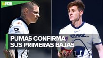 Facundo Waller y Juan Manuel Iturbe, primeras bajas de Pumas