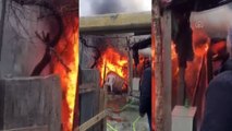 Bir evi tamamen yanmaktan mahalleli kurtardı - EDİRNE