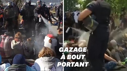 L'aéroport de Chambéry bloqué, les manifestants délogés avec des gaz lacrymogènes