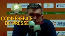 Conférence de presse Le Mans FC - Rodez Aveyron Football (0-0) : Richard DEZIRE (LEMANS) - Laurent PEYRELADE (RAF) - 2019/2020