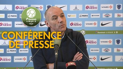 Conférence de presse Paris FC - Havre AC (1-0) : René GIRARD (PFC) - Paul LE GUEN (HAC) - 2019/2020
