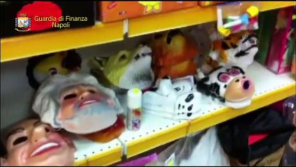 Napoli - Carnevale sicuro, sequestrati 300mila articoli illegali (15.02.20)