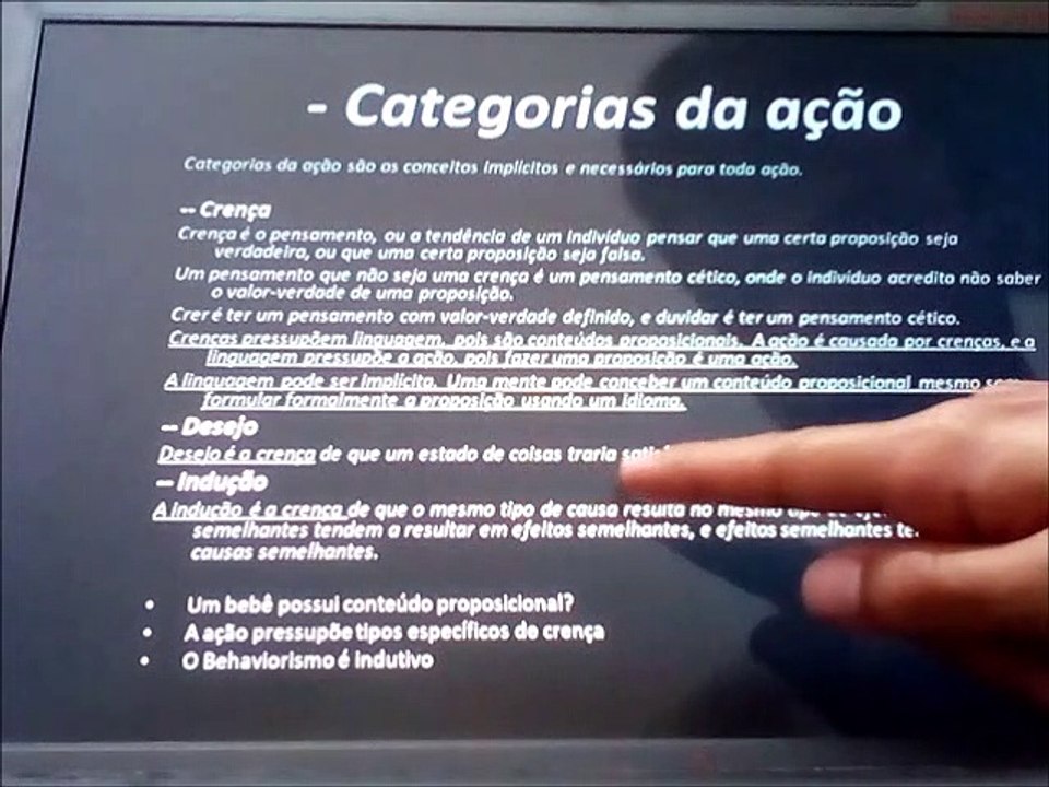 Apolíneo - Deduções filosóficas V - Categorias da Ação (A)