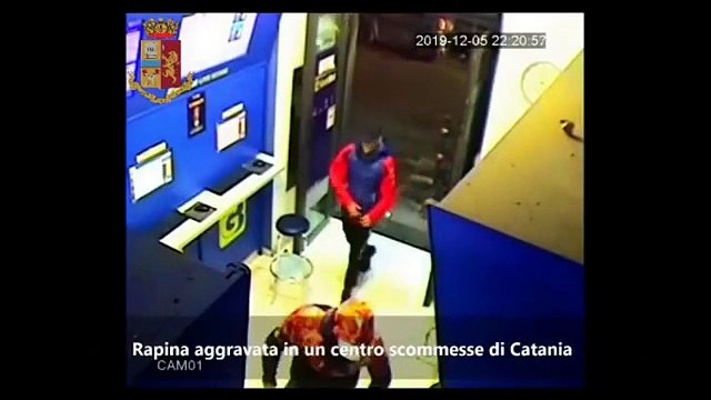 Catania - Rapina in centro scommesse, arrestato 30enne (15.02.20)