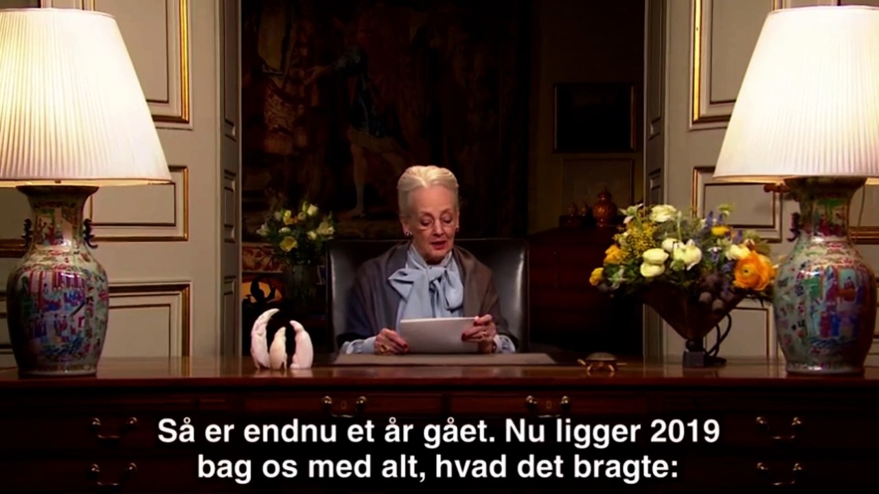 Dronningens nytårstale med undertekster | 31 December 2019 | Danmarks Radio