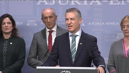 Urkullu asegura que los trabajos de rescate de Zaldibar vendrán a "muy largo plazo"