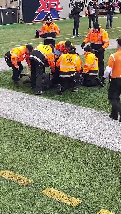 Security Escorts Scantily Clad Sports Fan