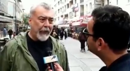 Sokak röportajında İhsan Oktay Anar'a denk gelince...