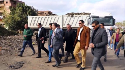 محافظ المنوفية : رفع 2500 طن نواتج هدم وتطهير بمدخل قرية شنوان