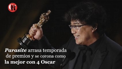 Parasite arrasa temporada de premios y se corona como la mejor con 4 Oscar