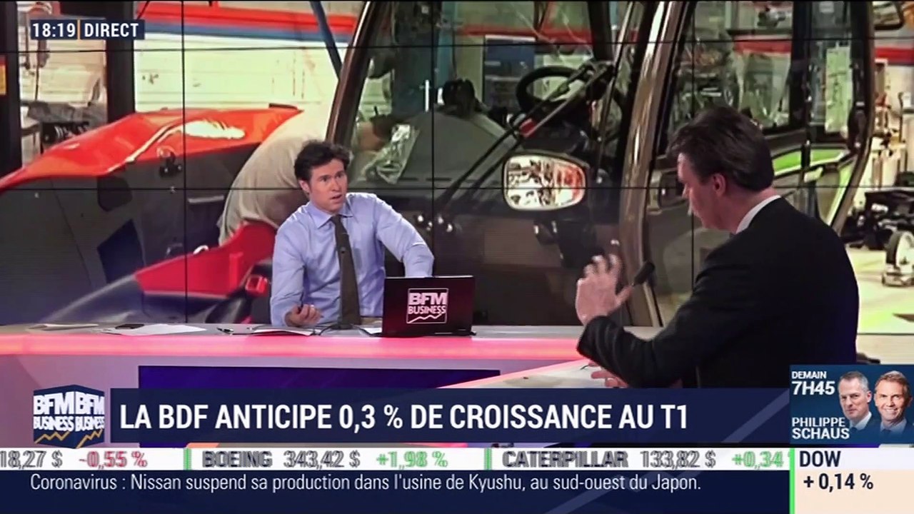 La Banque de France anticipe 0,3% de croissance au premier trimestre 2020 - 10/02