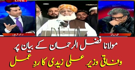 Federal Minister, Ali Zaidi, responds to Maulana's statement