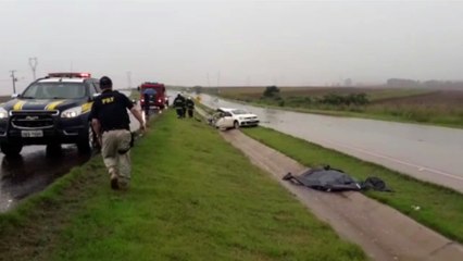 Motorista morre ao ser ejetado em grave acidente na BR-163