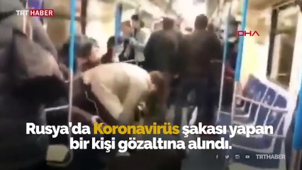 Metroda koronavirüs şakası yaptı, gözaltına alındı