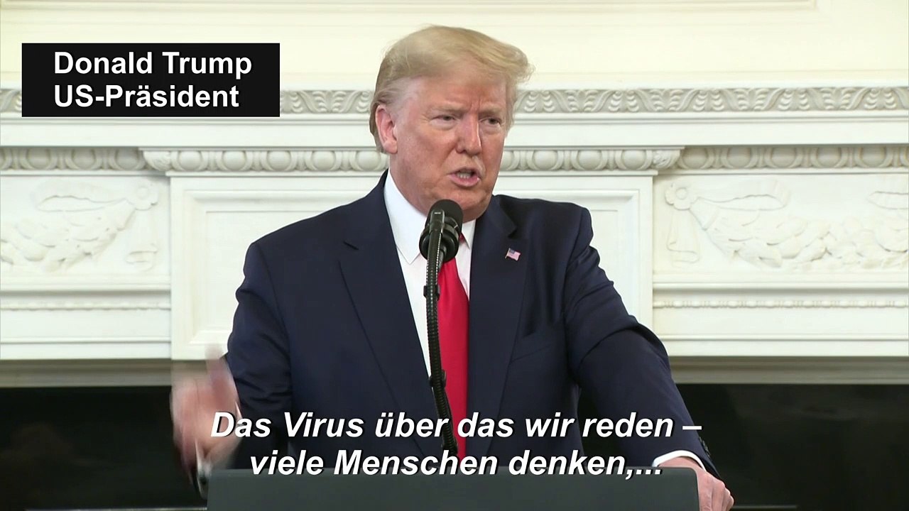 Trump: April-Wärme lässt Coronavirus verschwinden