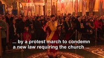 Thousands pray in protest against Montenegro religion law