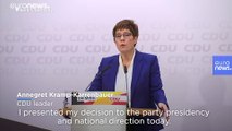 Merkel successor Annegret Kramp-Karrenbauer to quit after vote debacle