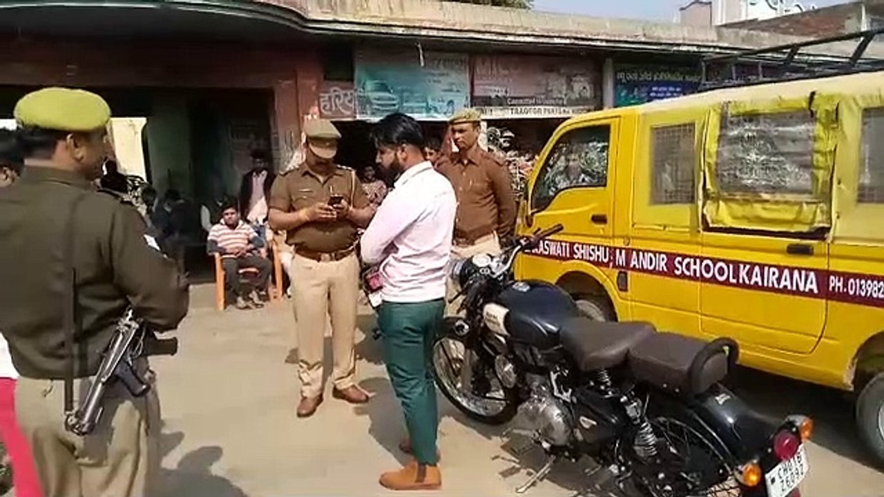 कैराना पुलिस ने अभियान चलाकर 7 वाहनों के किए चालान, दो सीज