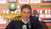 Conférence de presse RC Lens - Grenoble Foot 38 (0-0) : Philippe  MONTANIER (RCL) - Philippe  HINSCHBERGER (GF38) - 2019/2020