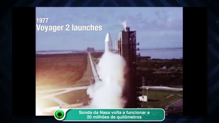 Sonda da Nasa volta a funcionar a 20 milhões de quilômetros