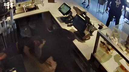 Only on 23ABC: Video shows machete attack in Bakersfield Starbucks