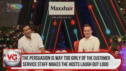 The persuasion is way too girly of the customer service staff makes hosts laugh out loud