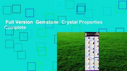Full Version  Gemstone  Crystal Properties Complete