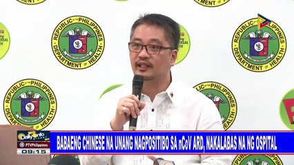Babaeng Chinese na unang nagpositibo sa nCoV ARD, nakalabas na ng ospital