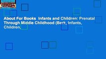 About For Books  Infants and Children: Prenatal Through Middle Childhood (Berk, Infants, Children,