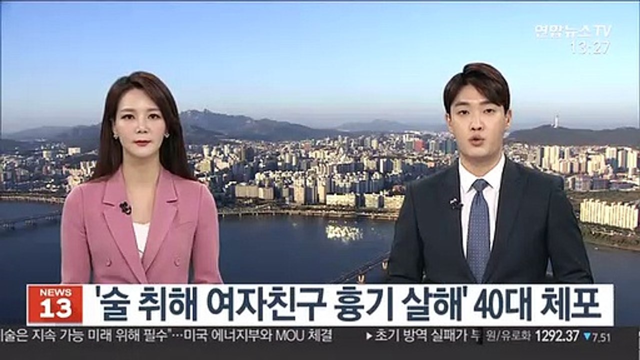 '술 취해 여자친구 흉기 살해' 40대 체포
