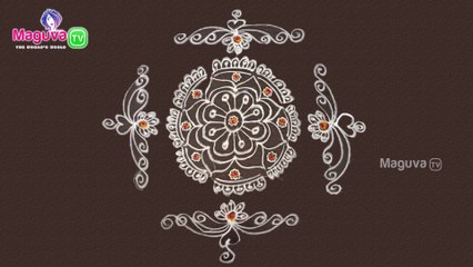 Freehand Rangoli Designs | Easy Freehand kolam Design | Simple Rangoli without Dots | Maguva TV