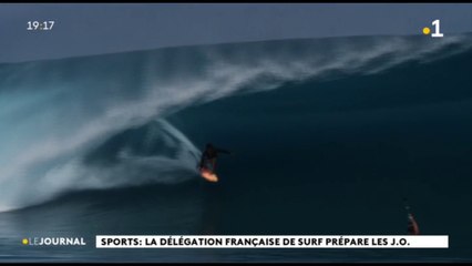L’équipe de France de surf en stage à tahiti