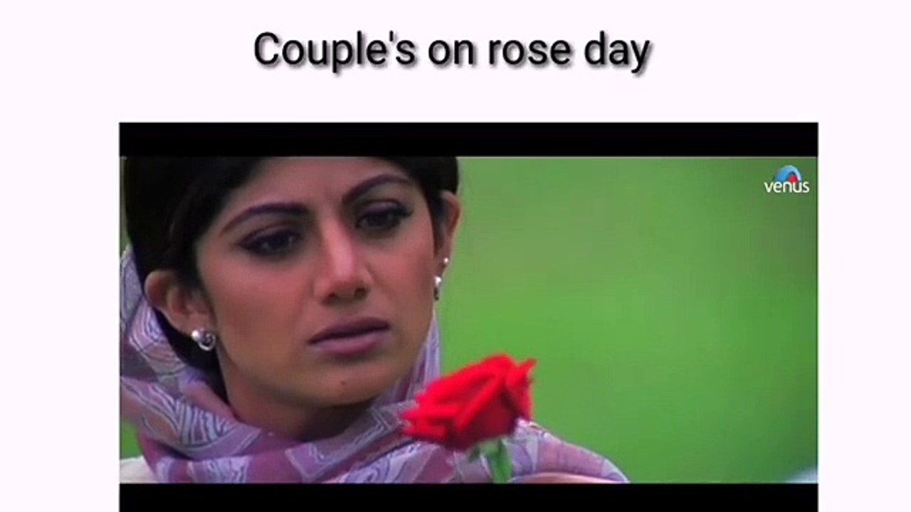 Couple's on rose day