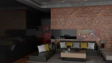 Urban Style Living Room 3D