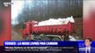 Face au manque de neige dans les Vosges, la station de Gérardmer la fait livrer par camion