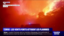 Tempête Ciara: les images impressionnantes des flammes attisées par les vents violents en Corse