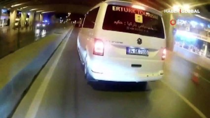 İstanbul'da trafikte terör estirdi, polisin üzerine sürüp kaçtı