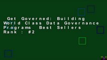 Get Governed: Building World Class Data Governance Programs  Best Sellers Rank : #2