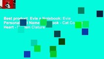 Best product  Evie s Notebook: Evie Personalised Name Notebook - Cat Couple Heart - Nomen Clature