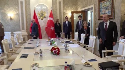 Bakan Çavuşoğlu, Karadağ'da - Heyetler arası görüşme - PODGORİCA