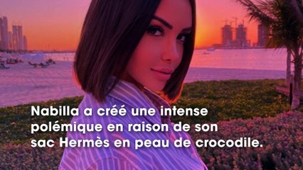 Nabilla Vergara et son sac Hermès en crocodile : la PETA interpelle la jeune maman