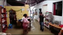 Las fuertes lluvias anegan calles y casas en el norte de Perú